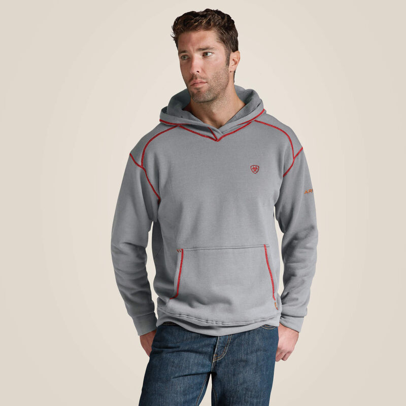 ARIAT- Fr Polartec Hoodie - Heather Gray