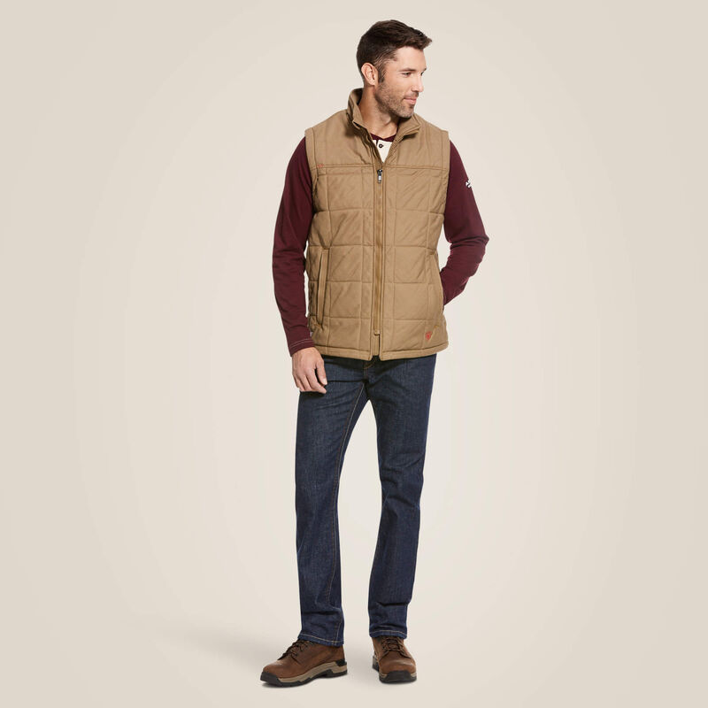 ARIAT - MNS - FR CRIUS INSULATED VEST - KHAKI
