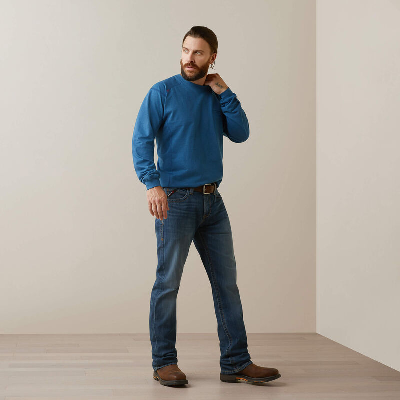 ARIAT - FR Air Crew T-Shirt, Key Largo Heather - Becker Safety and Supply