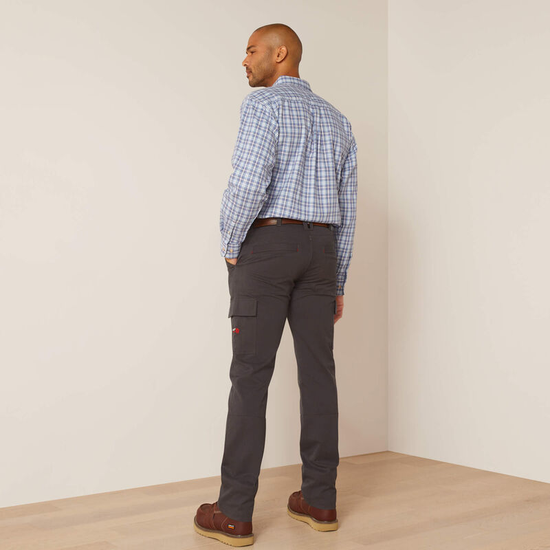 ARIAT - FR M7 Slim Hi-Vis Duralight Twill DuraStretch Straight Leg Pants, Charcoal 29x30 - Becker Safety and Supply