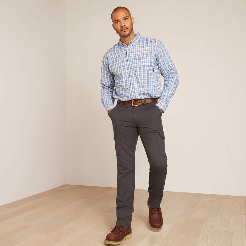 ARIAT - FR M7 Slim Hi-Vis Duralight Twill DuraStretch Straight Leg Pants, Charcoal 29x30 - Becker Safety and Supply