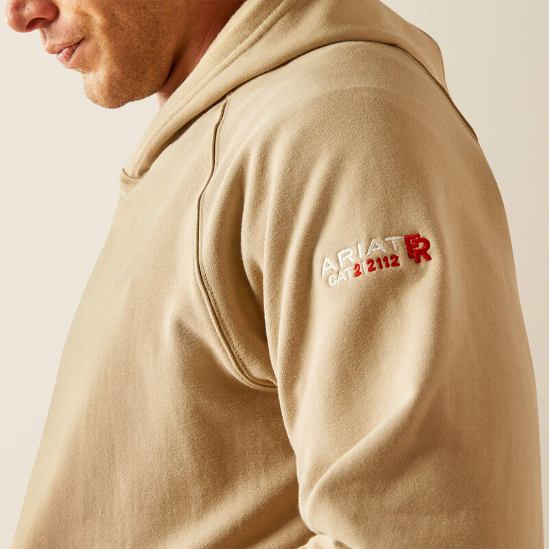 ARIAT - FR DuraStretch Work Hard Live Free Hoodie, Silver Mink - Becker Safety and Supply