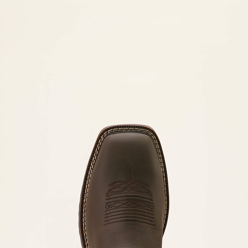 ARIAT - Activator Waterproof Steel Toe Work Boot, Dark Brown/Green-10.5D - Becker Safety and Supply