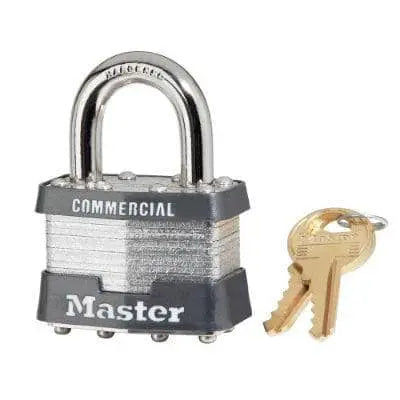 MASTER LOCK - 1KA Keyed Alike Laminated Steel Padlock, 15/16" Shackle - Becker Safety and Supply