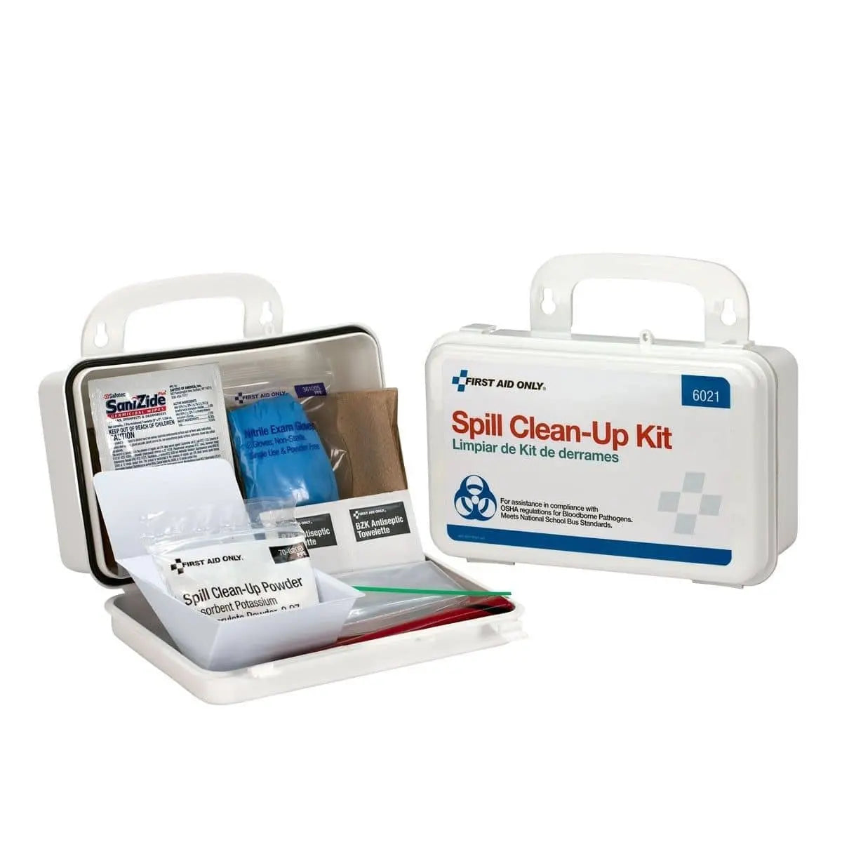 20 Piece Blood Borne Pathogen Spill Clean-Up Kit In Weatherproof Plastic Case - Becker Safety and Supply