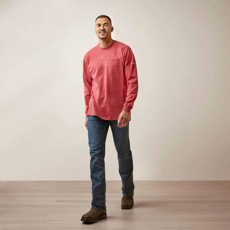 ARIAT - FR Air True Grit T-Shirt, Brick Red  Becker Safety and Supply