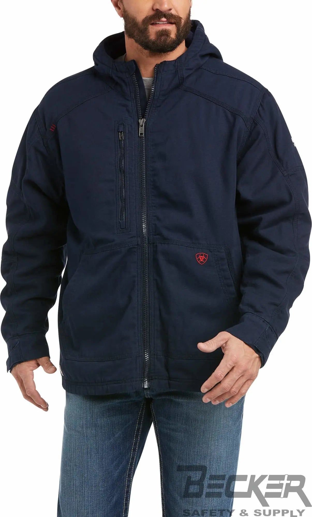 ARIAT - FR Durastretch Canvas Jacket, Nav Becker Safety and Supply