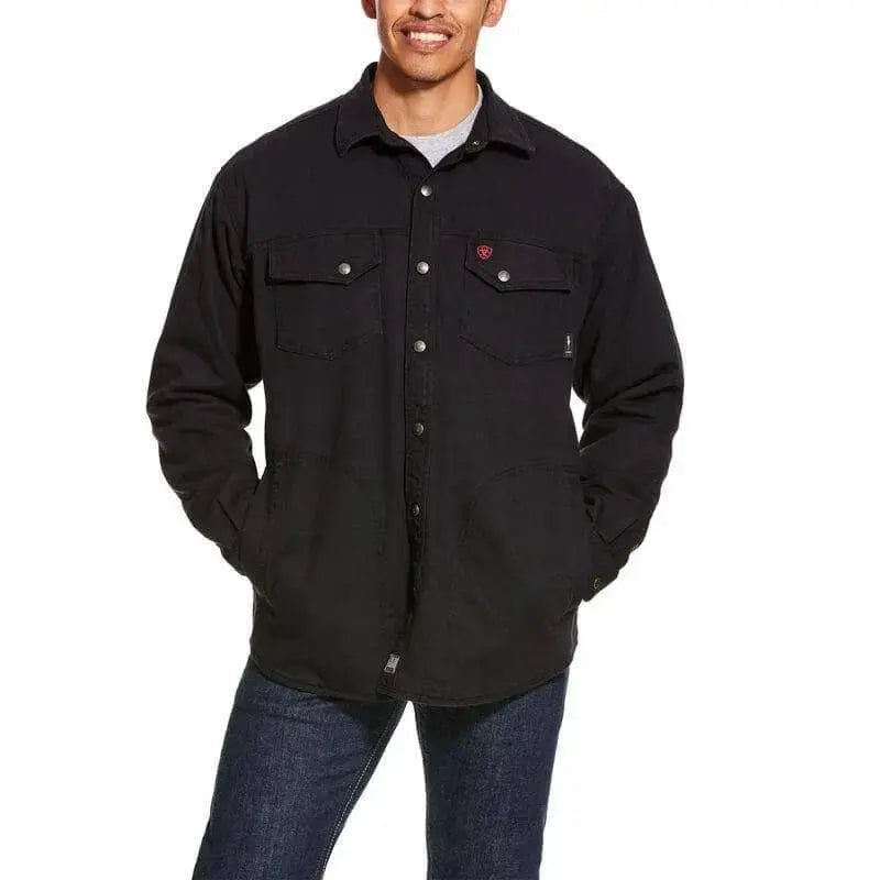 ARIAT - FR Rig Shirt Jacket, Black Becker Safety and Supply
