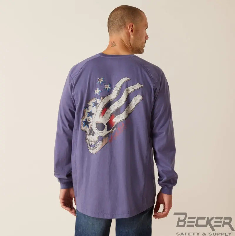 Ariat - FR Air American Screamt-Shirt, Blue  Becker Safety and Supply