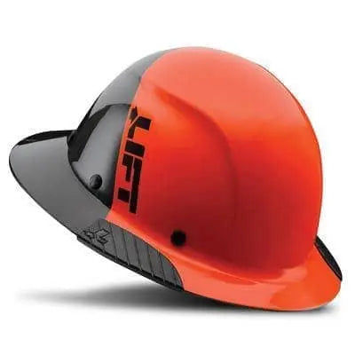 LIFT - DAX FIFTY 50 CARBON FIBER FULL BRIM HARDHAT - Orange/Black - Becker Safety and Supply