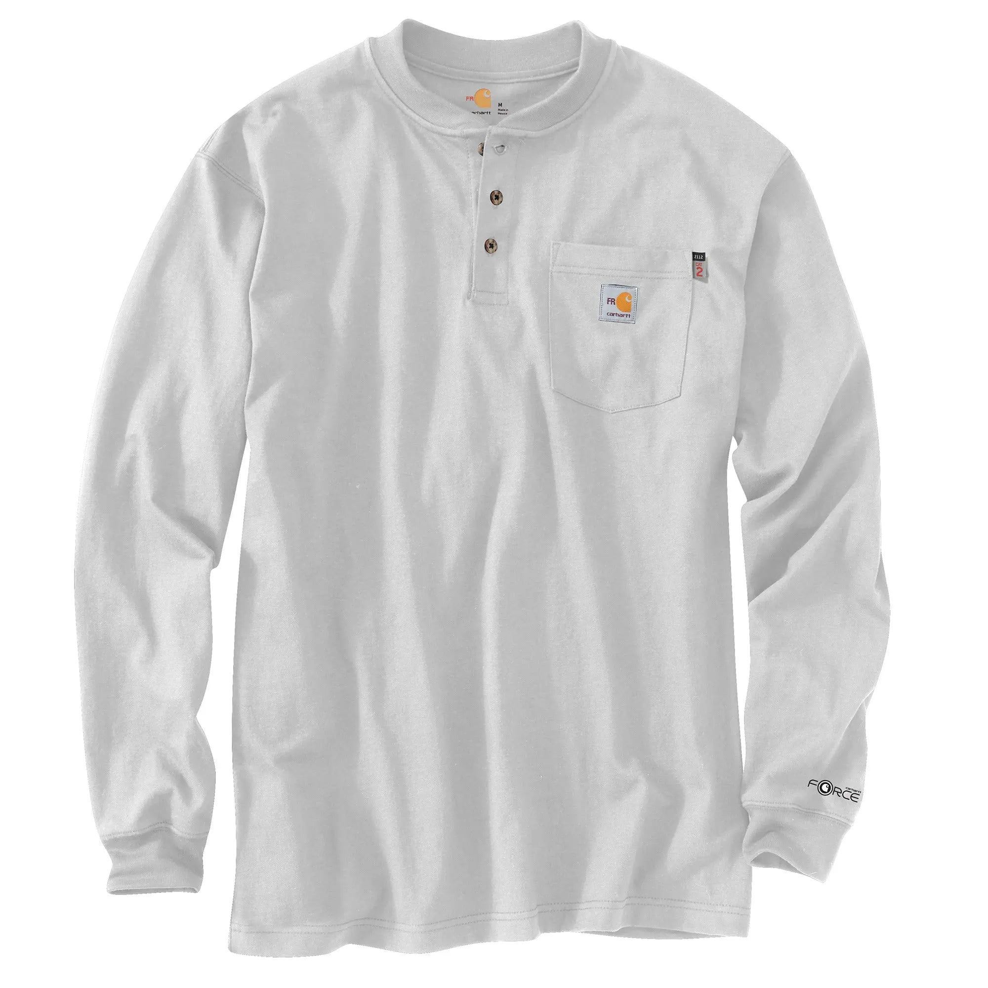 CARHARTT- FLAME-RESISTANT FORCE COTTON LONG-SLEEVE HENLEY Becker Safety and Supply