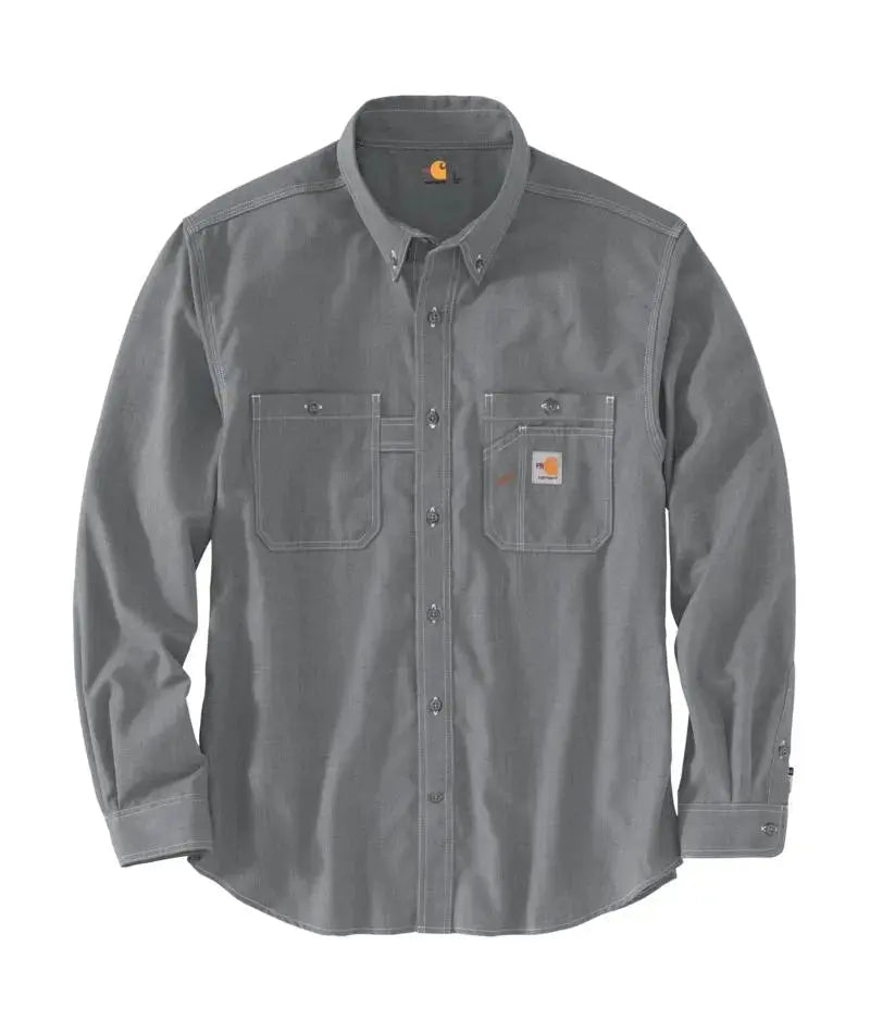 CARHARTT-Flame Resistant Force Loose Fit Lightweight Long-Sleeve Shirt - Navy-2XL  Becker Safety and Supply