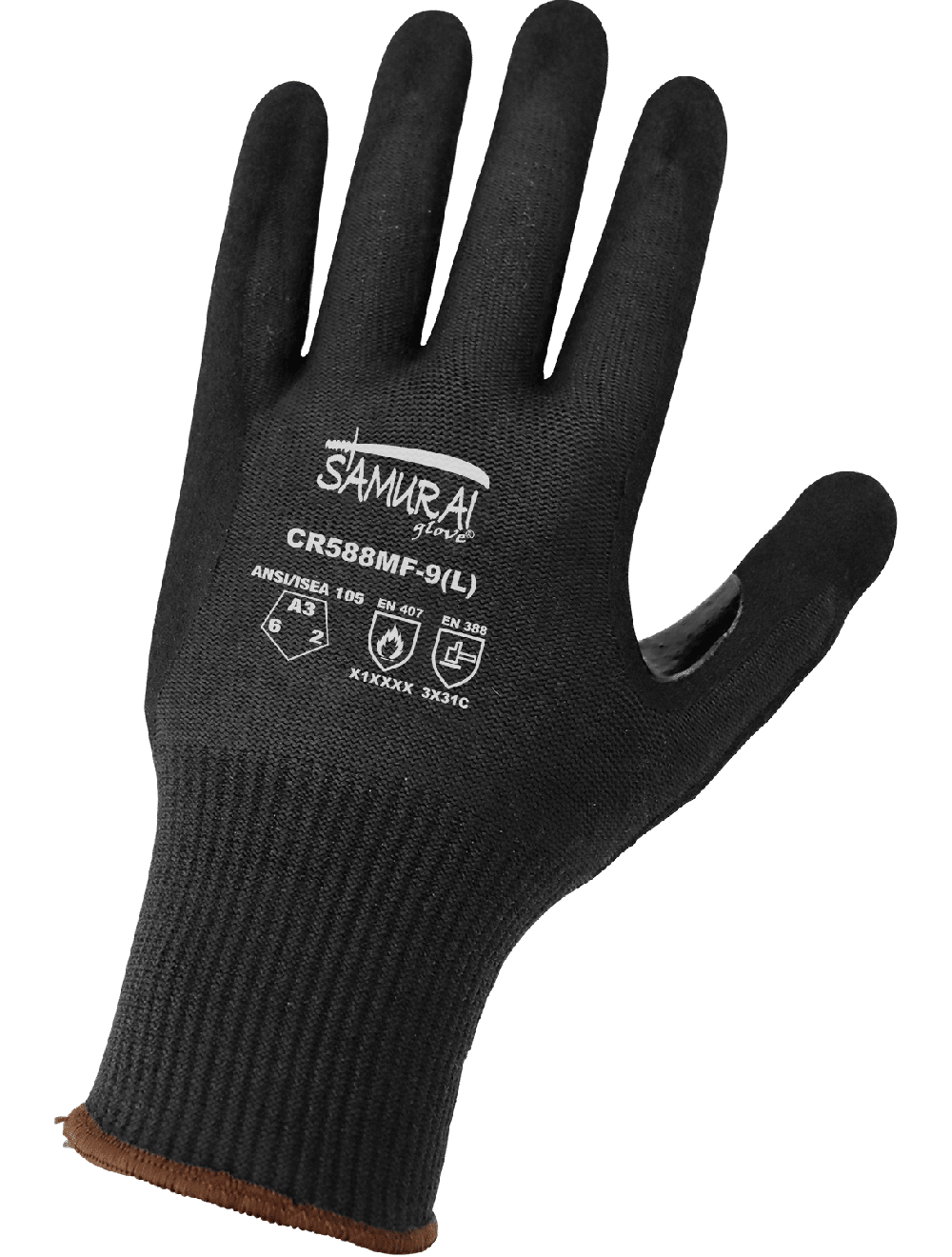 GLOBAL GLOVE - Samurai Glove® Cut, Abrasion, and Puncture Resistant Black Aralene® Nitrile-Coated Gloves