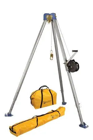 FALLTECH - Tripod Kit (Includes Tripod, Winch, Cable, and Storage Bags) for (6'-11') - Becker Safety and Supply