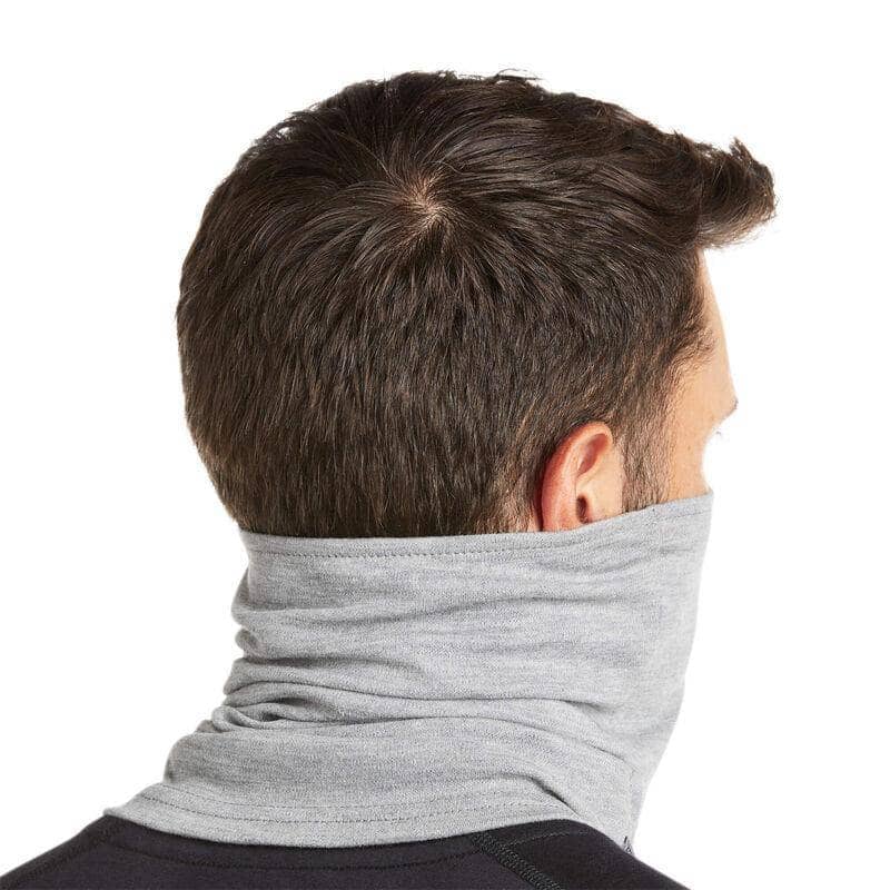 ARIAT - FR Polartec Neck/Face Logo Gaiter Heather Grey - Becker Safety and Supply