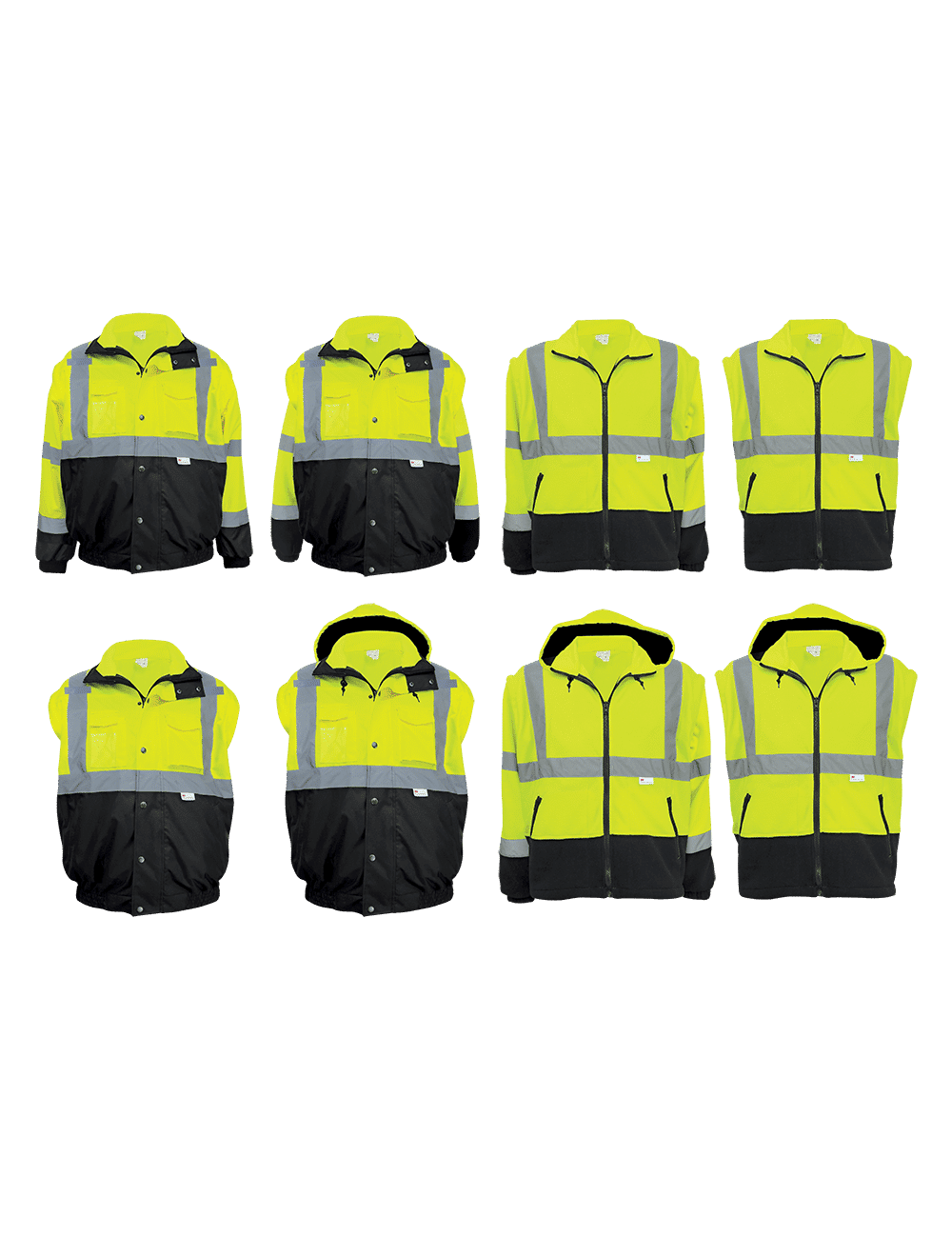 GLOBAL GLOVE - FrogWear® HV Eight-in-One Winter Bomber Jacket