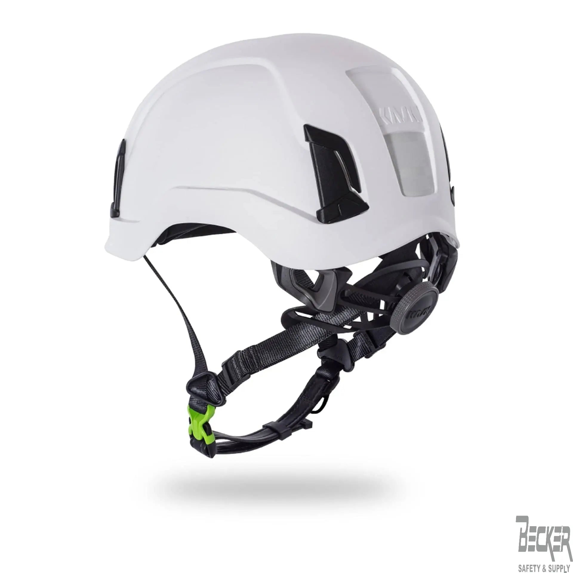 KASK - Zenith X FR ANSI Z89.1 Type 1 Class E
EN 12492, Protection against side, front and rear impacts, Shock energy absorption capacity, White - Becker Safety and Supply