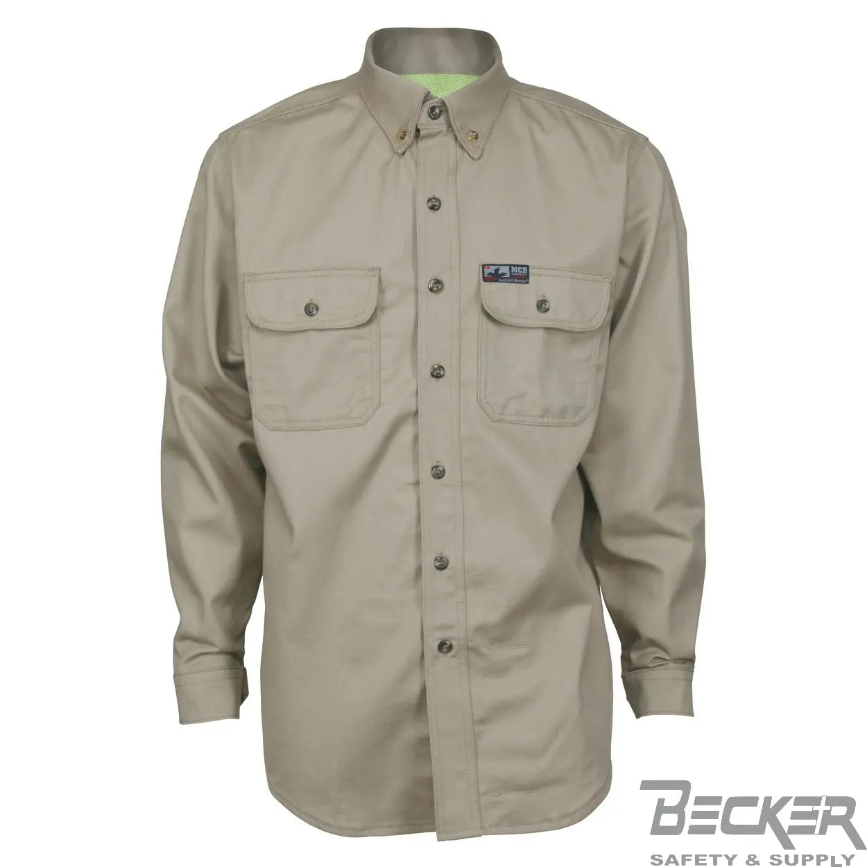 MCR - FR 7oz Triple Vented Work Shirt, Tan Becker Safety and Supply