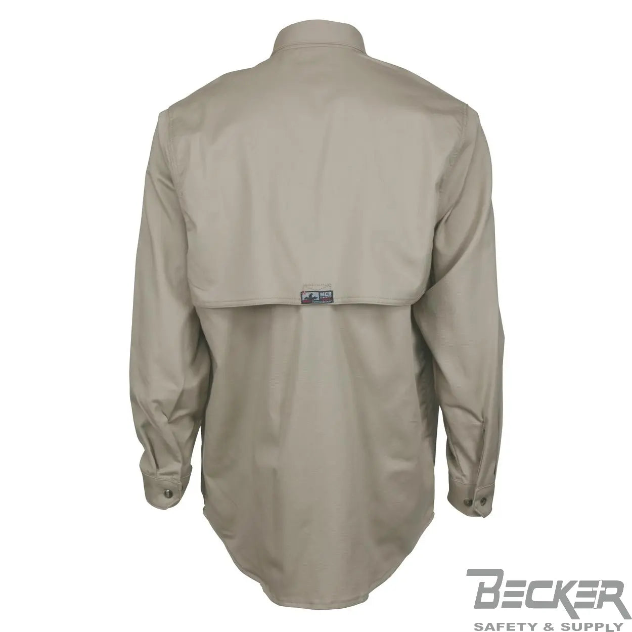 MCR - FR 7oz Triple Vented Work Shirt, Tan Becker Safety and Supply