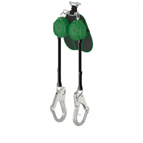MSA - V-SHOCK EDGE, Leading Edge PFL, 6', twin-leg, AL36CL large aluminum snaphooks, twin link triple action carabiner (top), ANSI Z359.14  Becker Safety and Supply