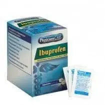 Physicians Care Ibuprofen Pain Reliever Medication 200mg, 50 packets of 2 tablets each - Becker Safety and Supply