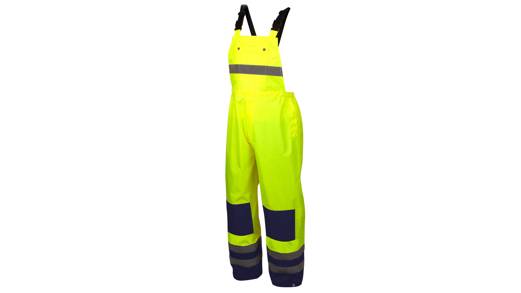 PYRAMEX - Hi-Vis Waterproof Black Bottom Rain Bibs