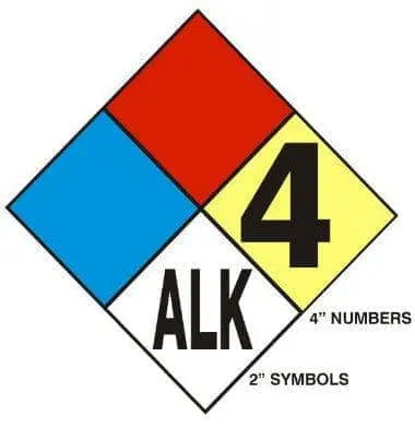 SAFEHOUSE SIGNS - NFPA Placard Sign Kit - Adhesive Vinyl - 24"X24" - Becker Safety and Supply