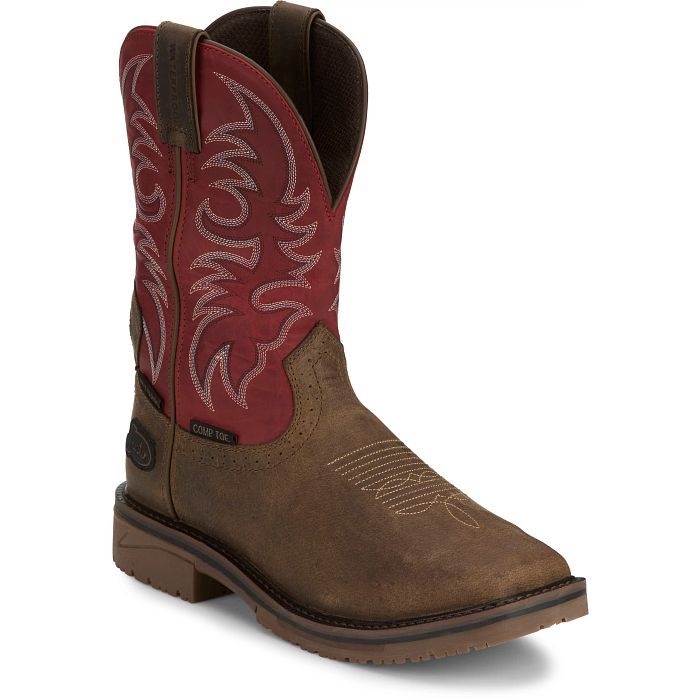 JUSTIN BOOTS - Thorn 11" Waterproof Met Guard Comp Toe