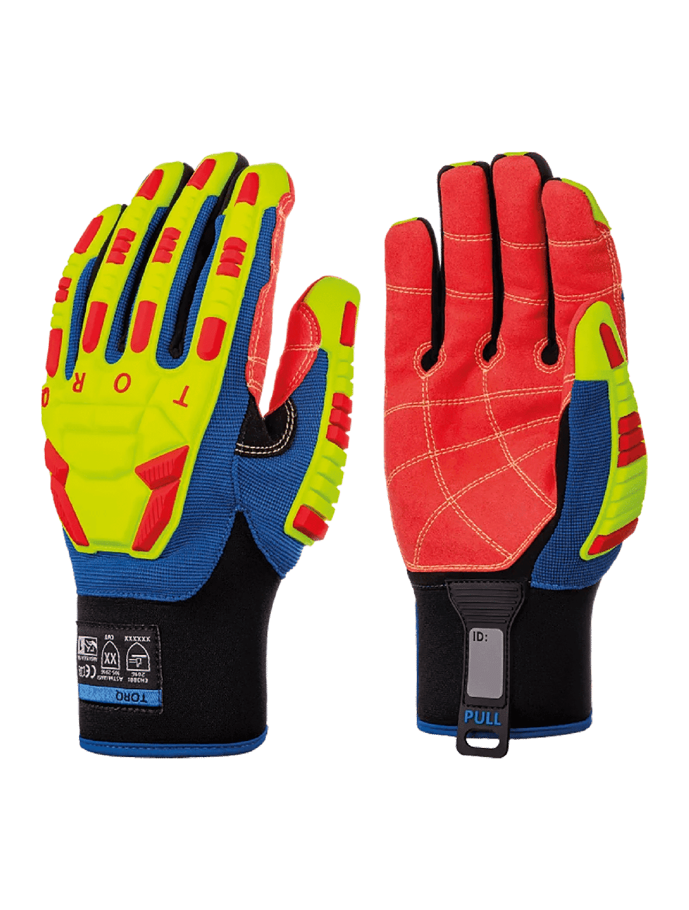 GLOBAL GLOVE - Torq Quantum™ High-Visibility Cut and Impact Resistant Gloves with Insulated, Waterproof Liner