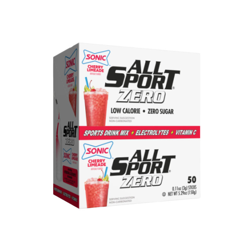 ALL SPORT - Zero Sugar- Quick Sticks - For 16.9oz Bottle - 50 Sticks/box