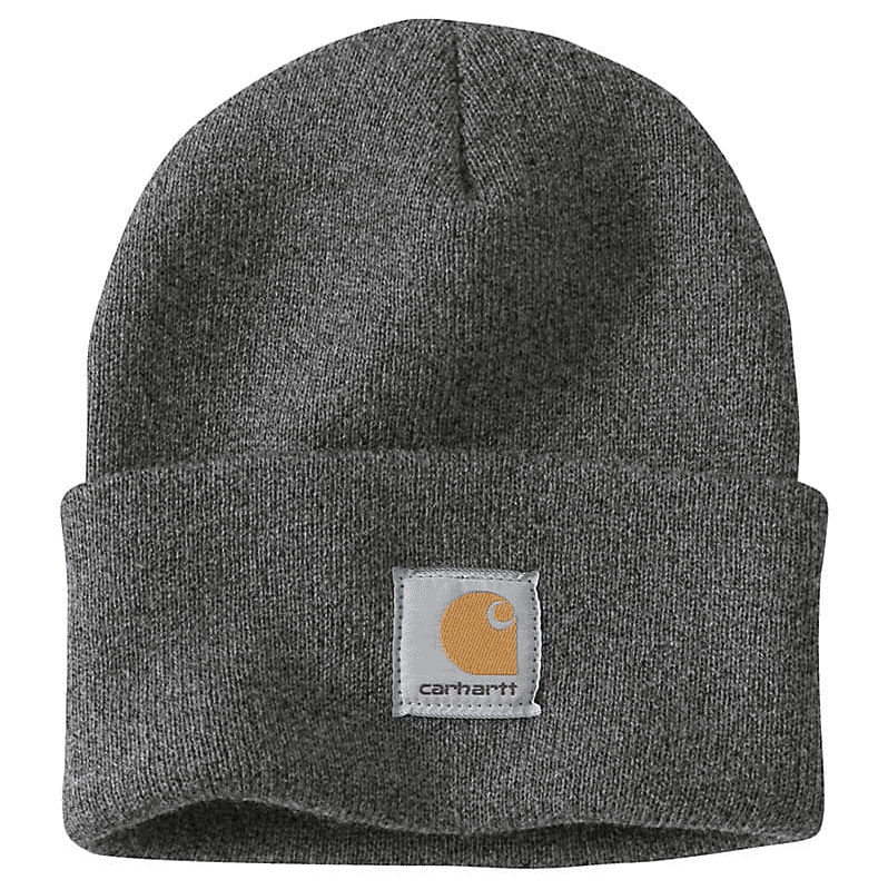CARHARTT - Knit Cuffed Beanie Coal Heather - Becker Safety and Supply