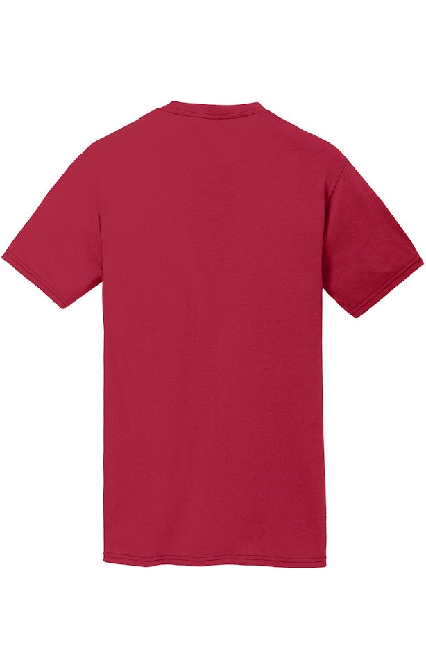 PORT & COMPANY - Short Sleeve Performance Blend Tee Red - Becker Safety and Supply