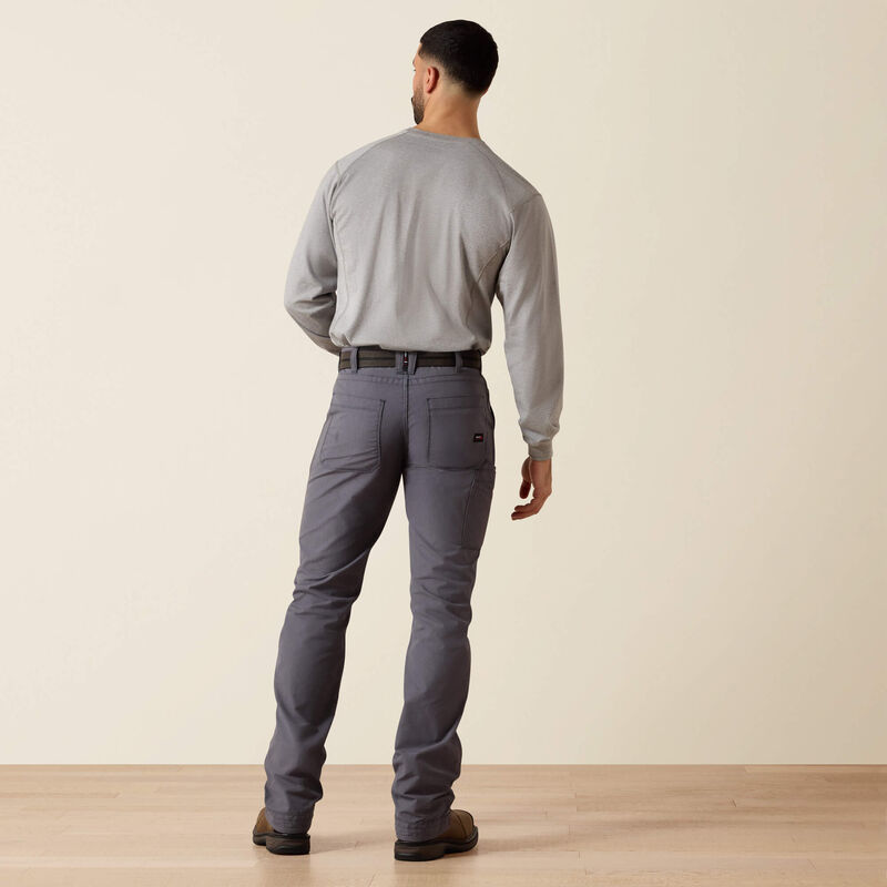 ARIAT - FR M5 Straight DuraLight Ripstop Stackable Straight Leg Pant - GREY - 32X30 - Becker Safety and Supply