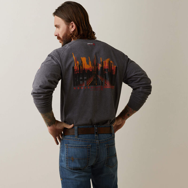 ARIAT - FR Air Refinery Row Graphic Henley Top