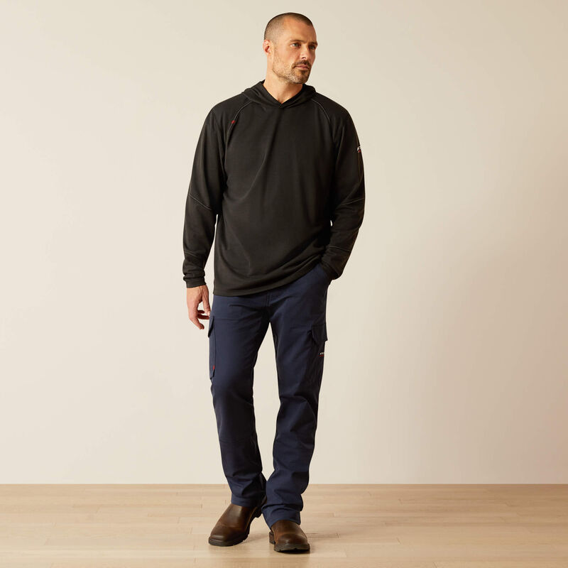 ARIAT - FR Primo Hooded T-Shirt, Black - Becker Safety and Supply