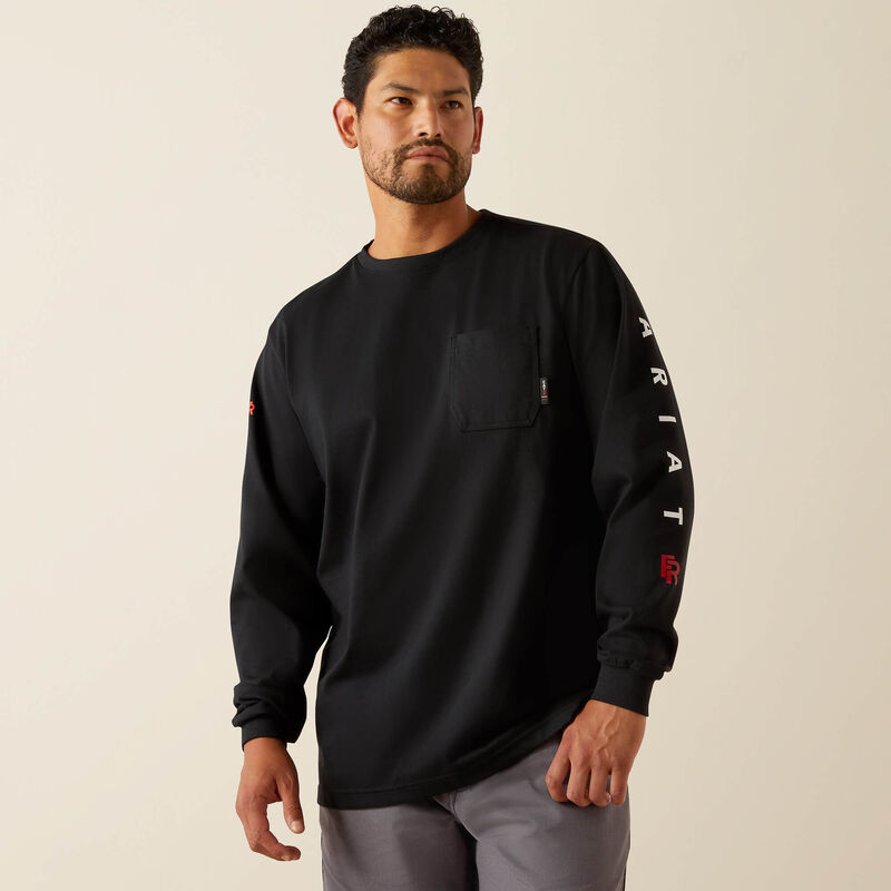 ARIAT - FR Hardhead T-Shirt, Black - Becker Safety and Supply