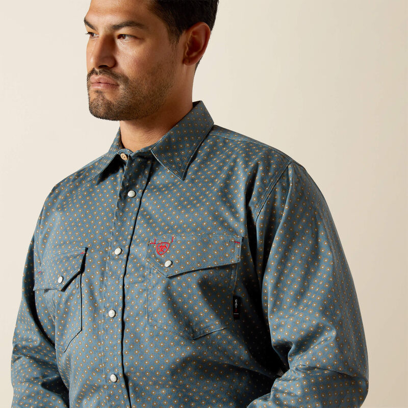 ARIAT - FR Scorcese Snap Work Shirt - Orion Blue