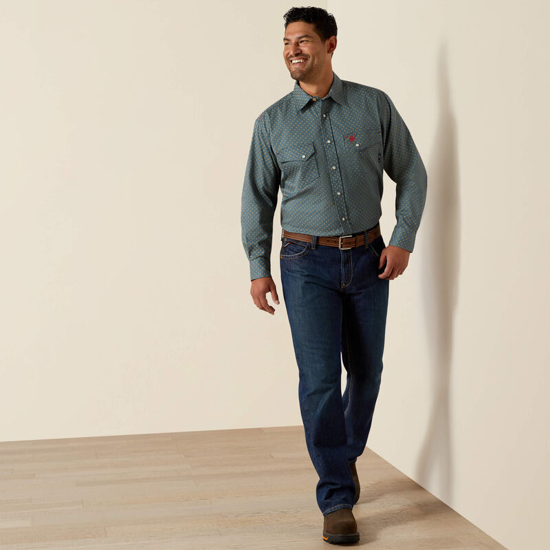 ARIAT - FR Scorcese Snap Work Shirt - Orion Blue
