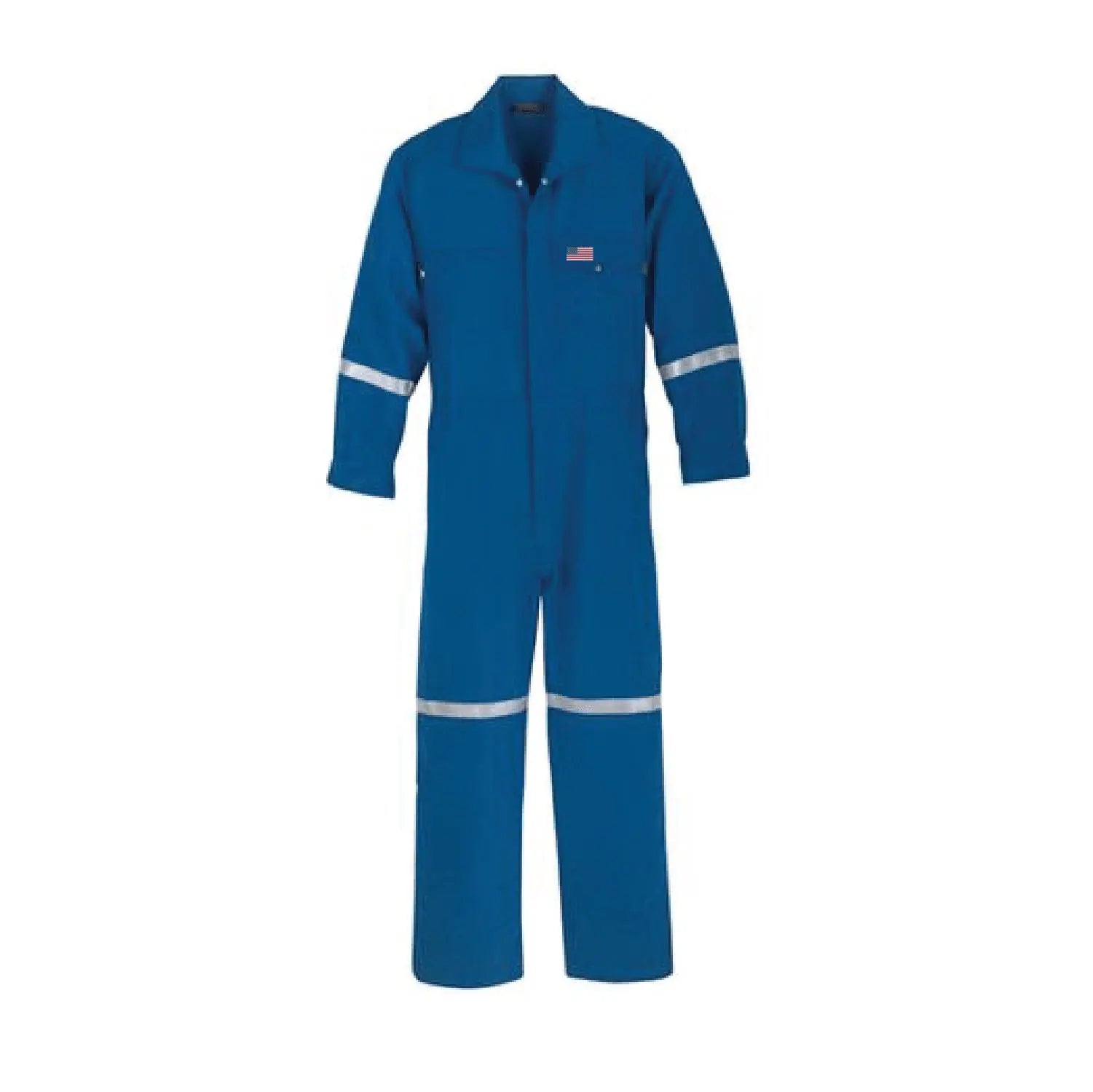 WORKRITE - Azul real - Overol Nomex con borde reflectante plateado de 1" 4.5 oz IIA