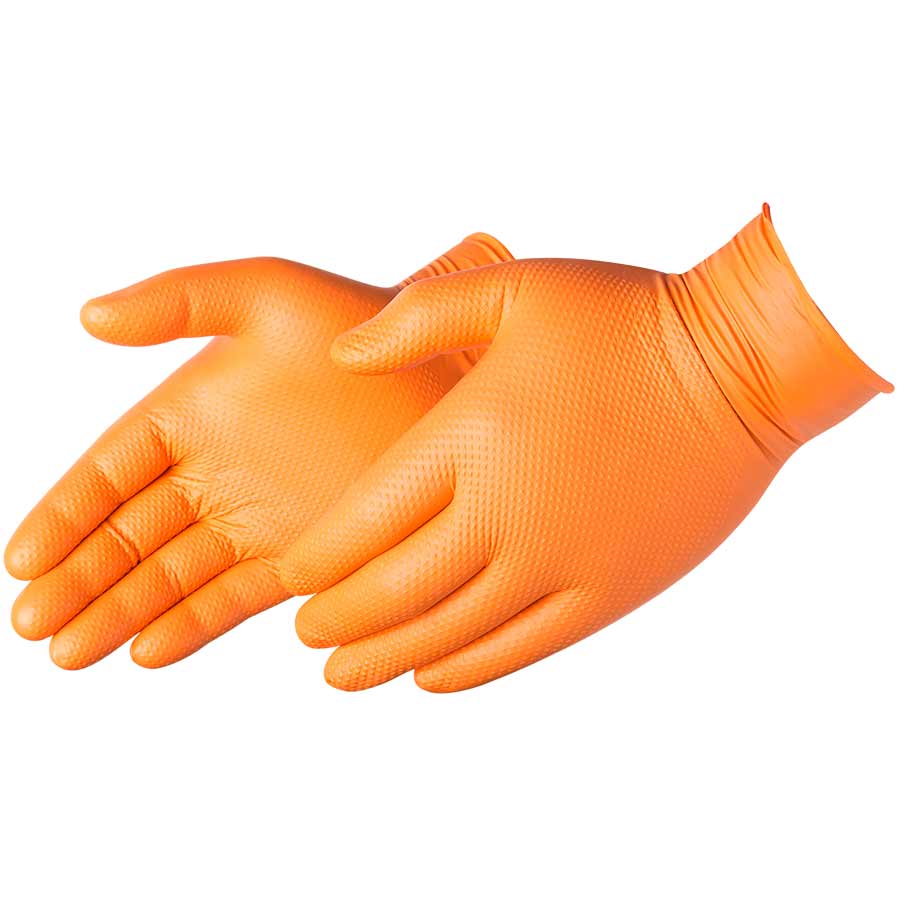 LIBERTY - DuraSkin® Premium Orange Nitrile Disposable Gloves 8/mil