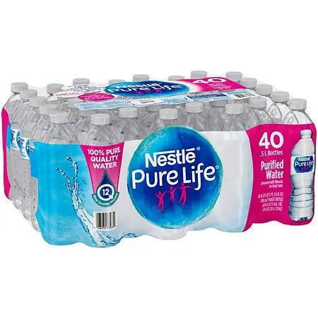 Nestle Pure Life Purified Water (16.9oz / 40pk) - Becker Safety and Supply