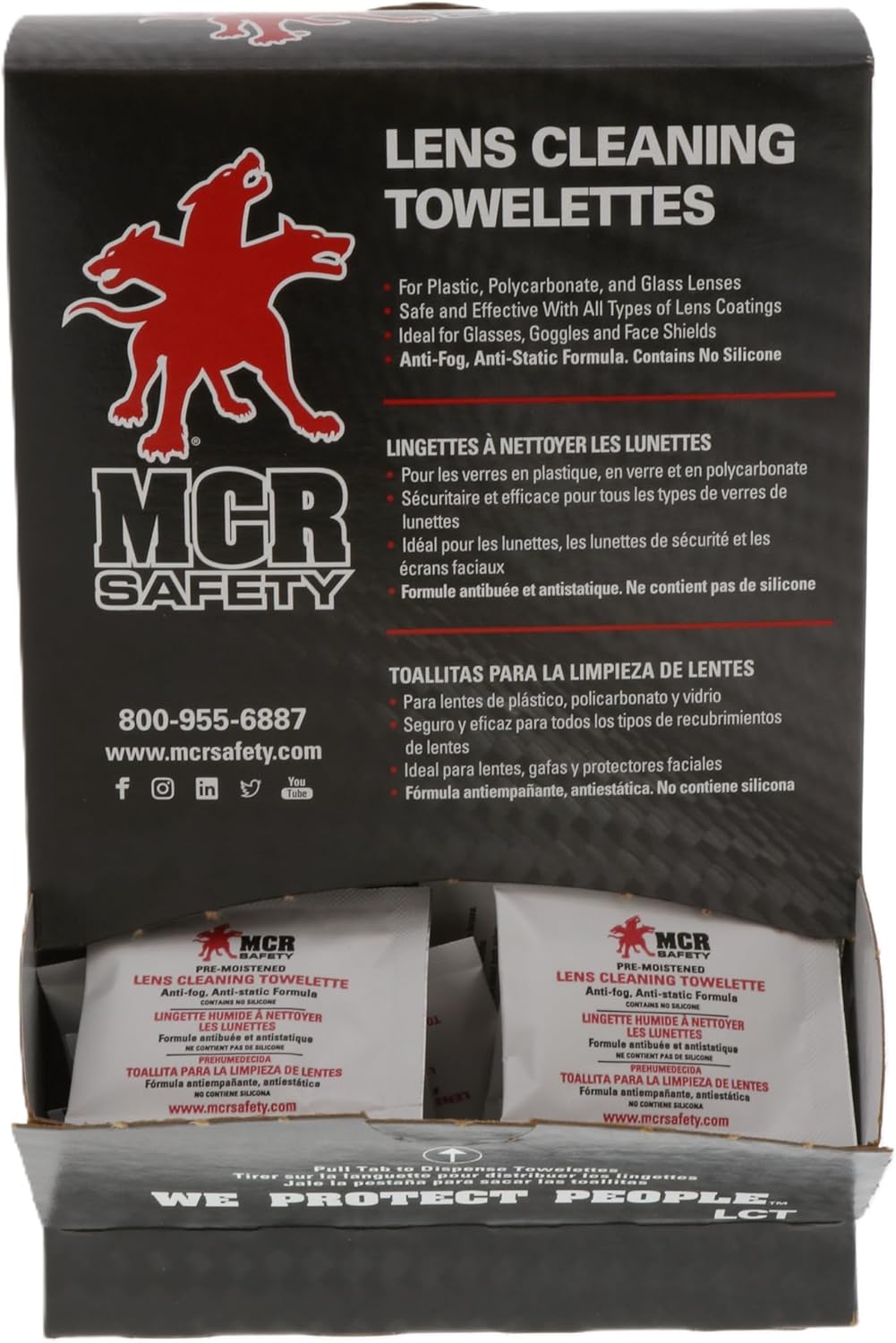 MCR - Lens Cleaning  Towelettes - 100 wipes per box