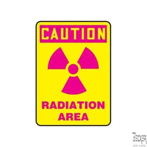 ACCUFORM - OSHA Caution Safety Sign: Radiation Area 14X10 plastic - Becker Safety and Supply