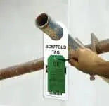ACCUFORM - Scaffold Tag Holder - 11" x 3" - Holds up to 8" x 3" Scaffold Tags - Becker Safety and Supply
