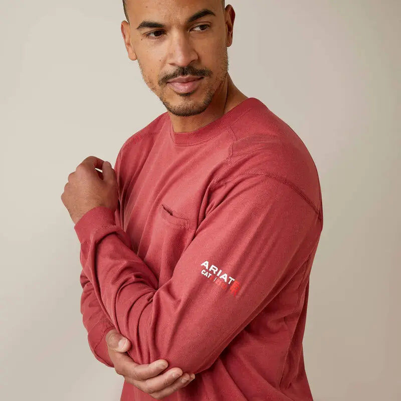 ARIAT - FR Air True Grit T-Shirt, Brick Red  Becker Safety and Supply