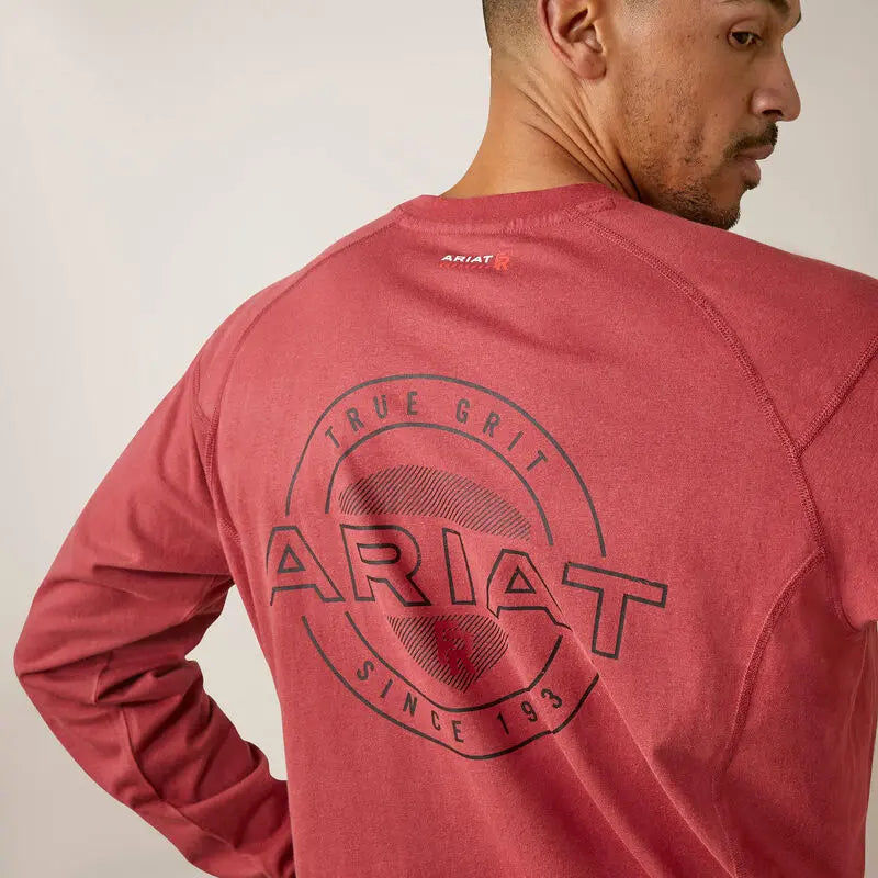 ARIAT - FR Air True Grit T-Shirt, Brick Red Becker Safety and Supply