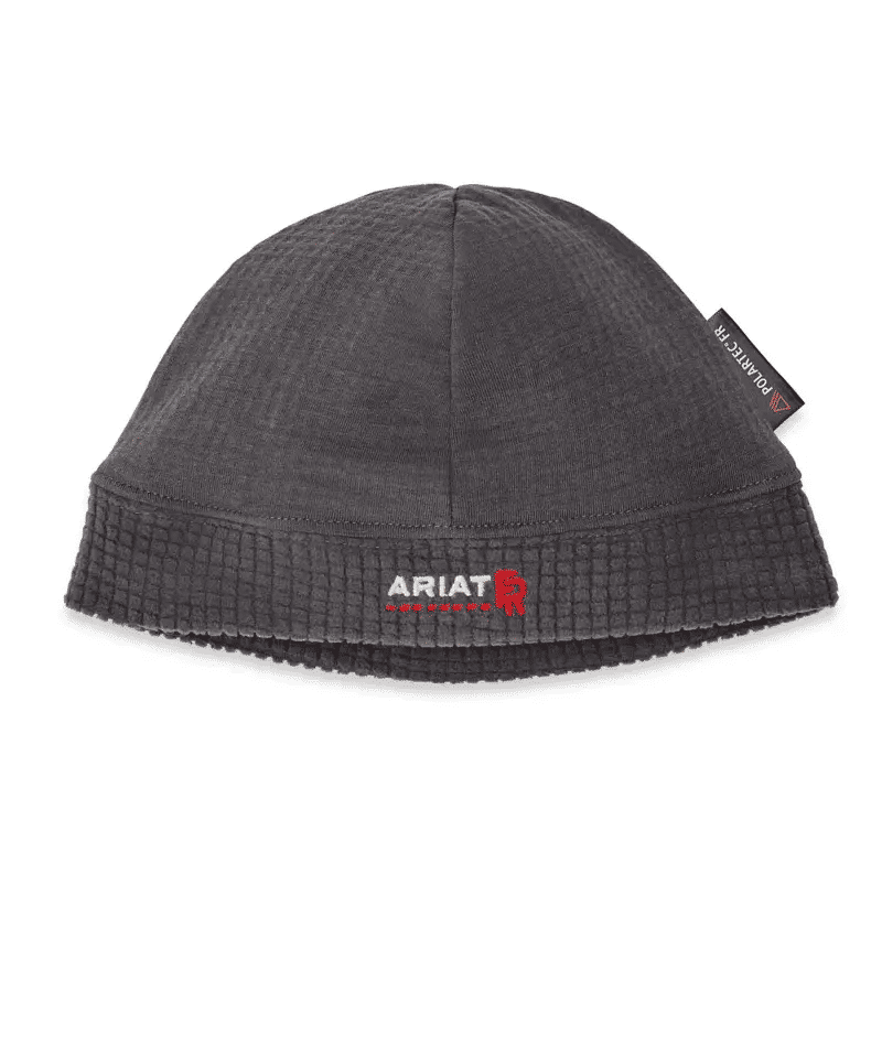 ARIAT - Mens FR Polartec Beanie, Grey Becker Safety and Supply