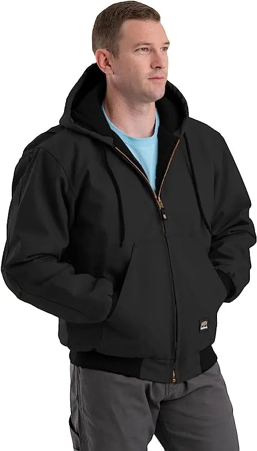 BERNE WORKWEAR - Heritage Hooded Jacket
Heavy-duty 100% cotton duck - BLACK - Becker Safety and Supply
