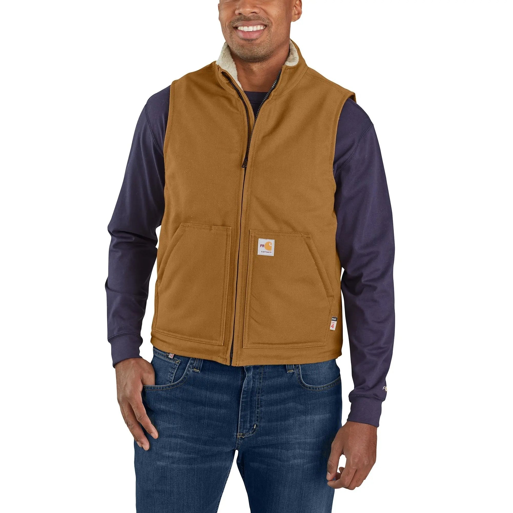 Carhartt Flame Resistant Duck Sherpa Lined Vest