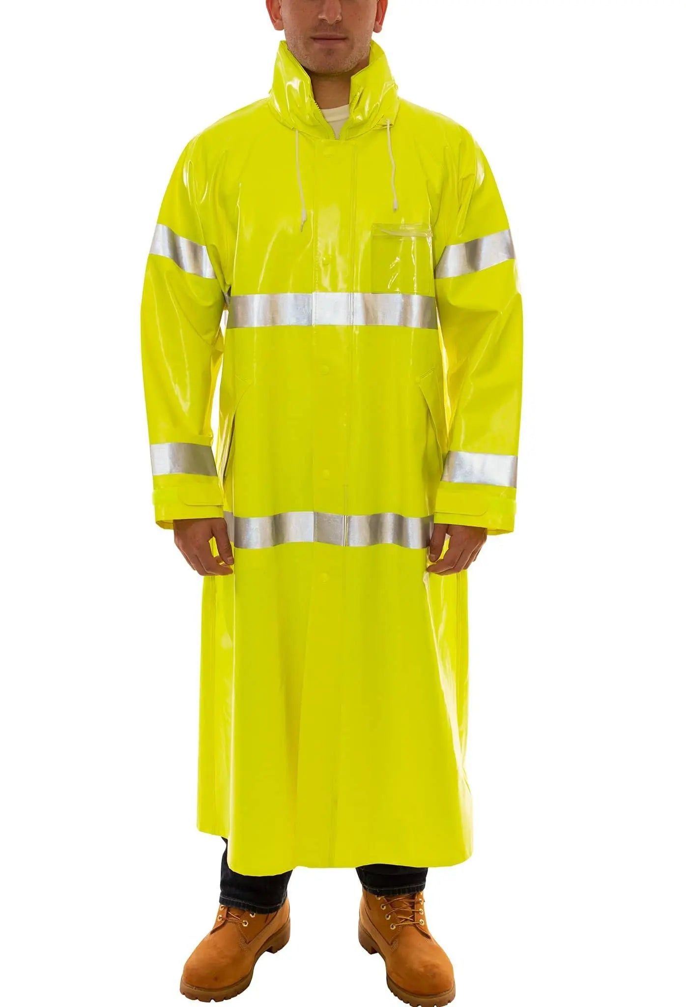 TINGLEY - Comfort-Brite - FR Yellow-Green Coat w/ Hood - ANSI 107 Class 3 Becker Safety and Supply